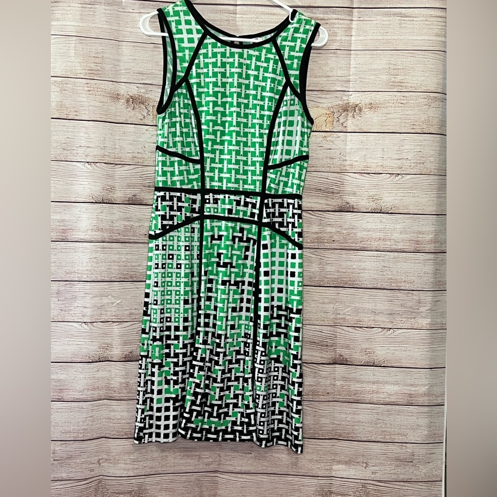 Julian Taylor Green and Black Dress